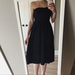 Asos Bandeau Midi Sundress in Black